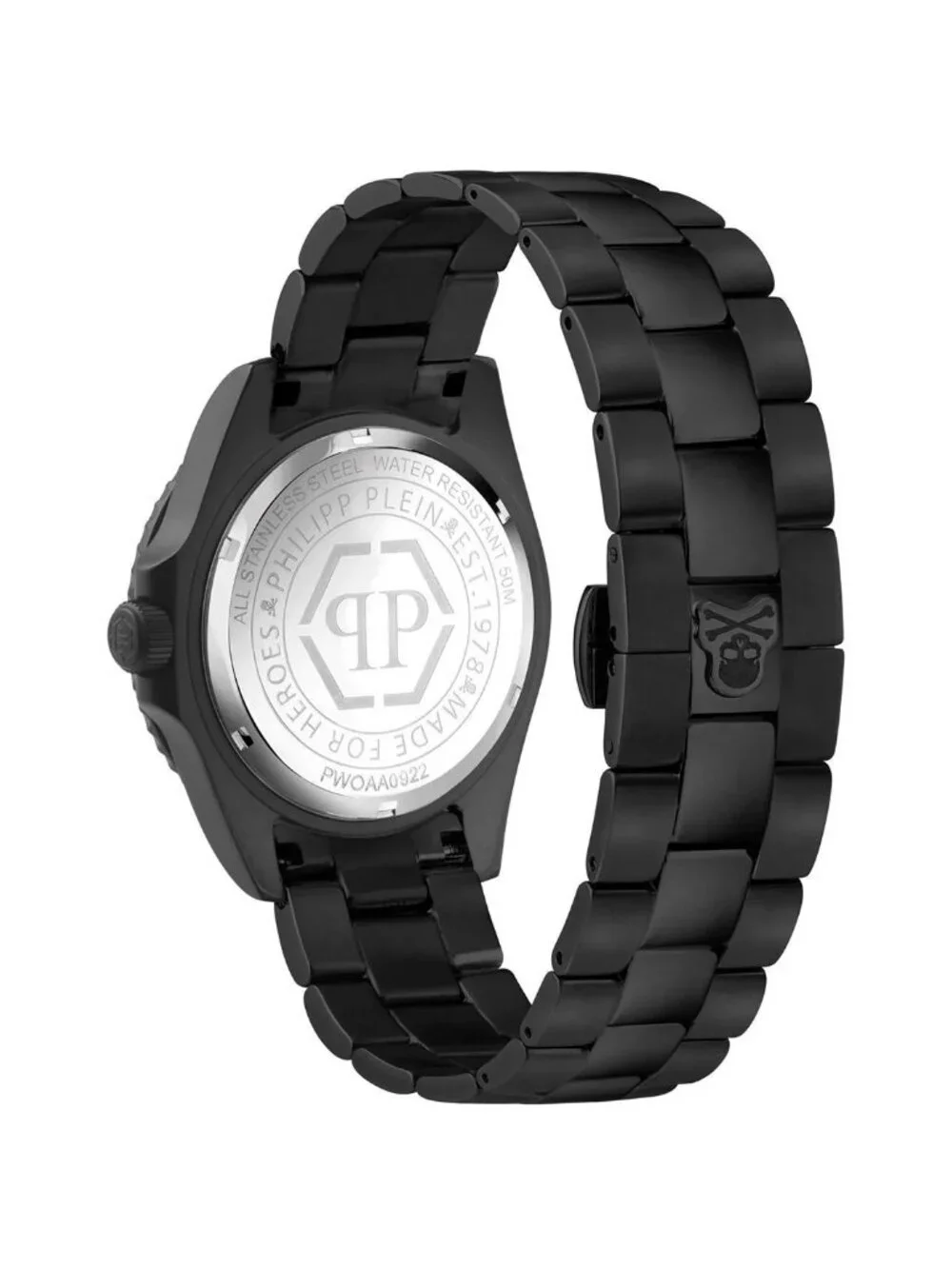 NWT Philipp Plein The Skull Diver Quartz Black Dial Men's Watch